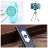 Girls Casual Candy Color Jelly Watch Students