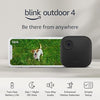 NEW Blink Outdoor 4 — Wireless smart security ** camera, two-year long battery life, real-time alerts from your smartphone, easy setup — 2 camera system